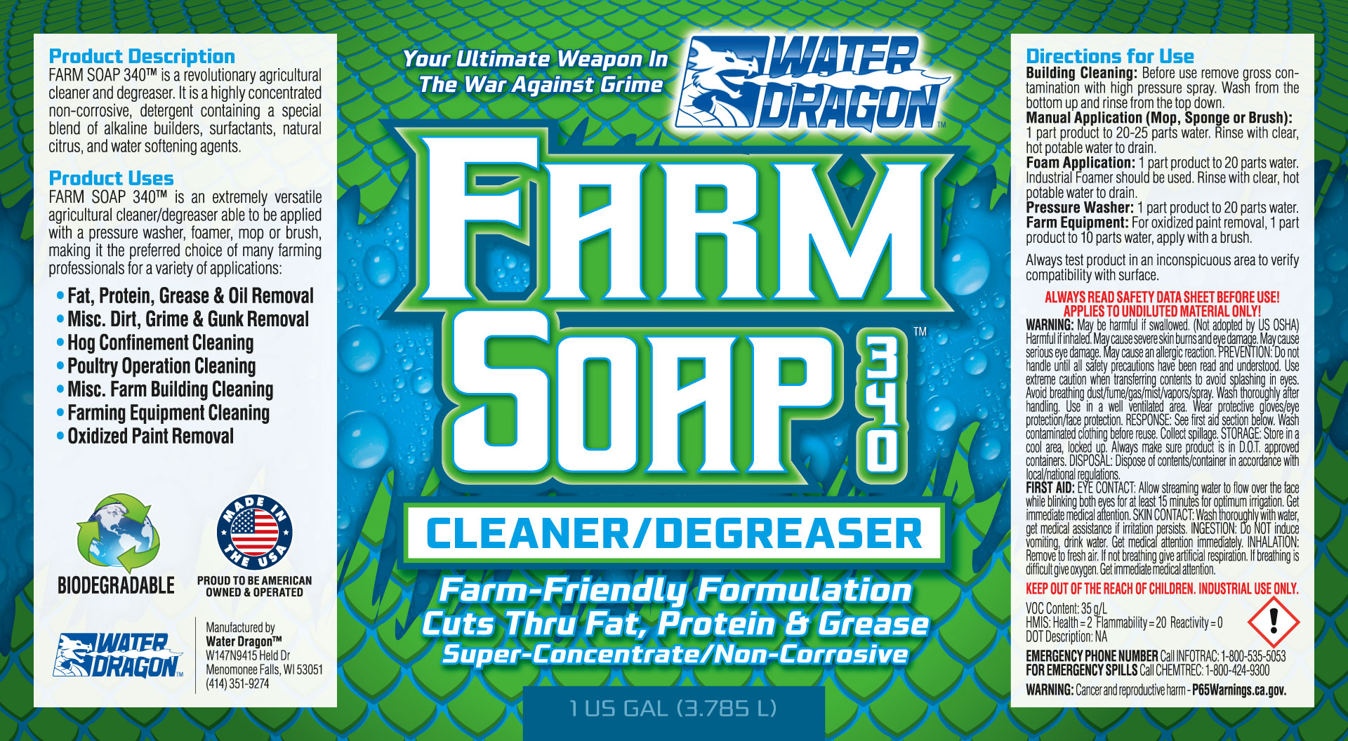 Water Dragon Farm Soap for Sale in Milwaukee, WI